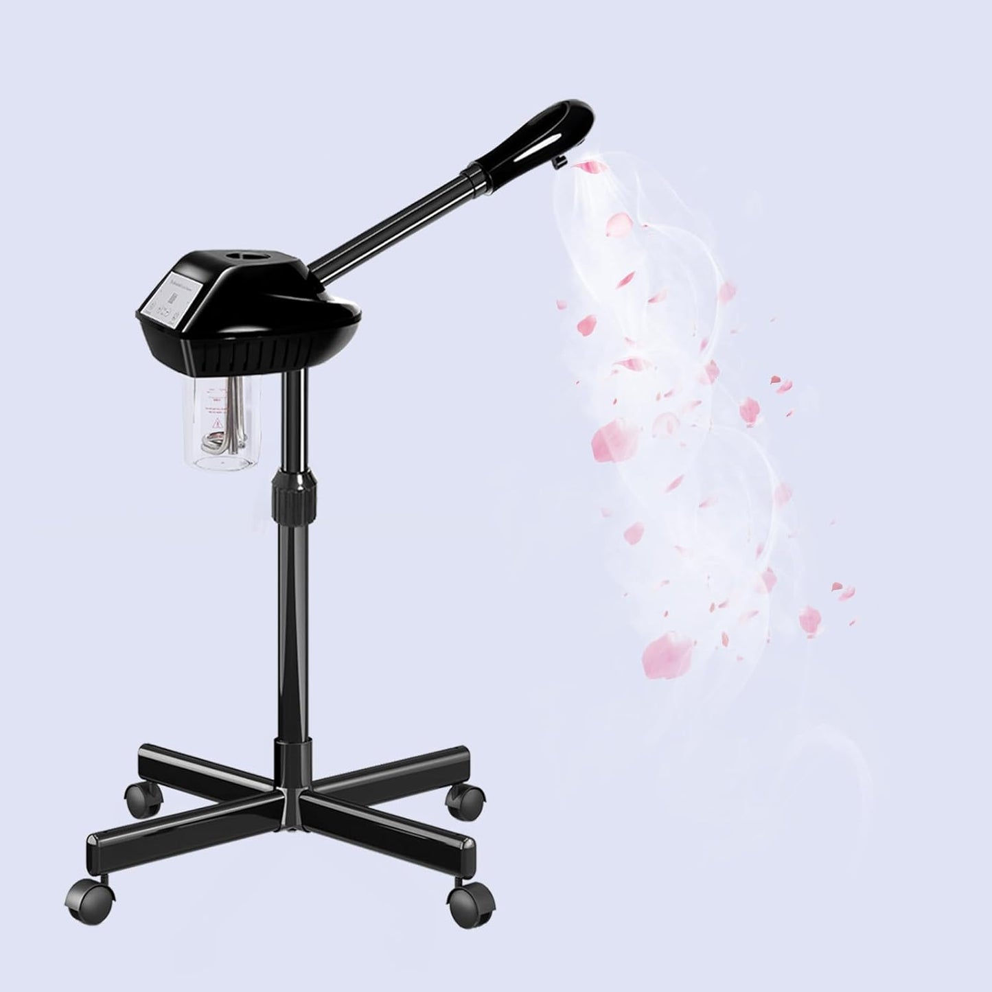 Professional Facial Steamer, Facial Steamer on Wheels, Ozone Facial Steamer, Stand Facial Steamer for Spa, Salon and at Home Use