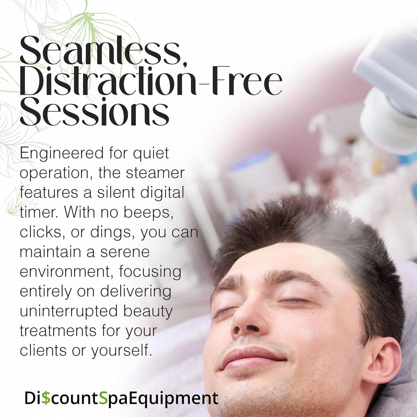 Basic Digital Ozone Facial Steamer, Facial Steamer for Esthetician, with Silent Timer, Digital Controls & Aromatherapy, Facial Steamer Professional Grade, with Stand, 20 Lbs