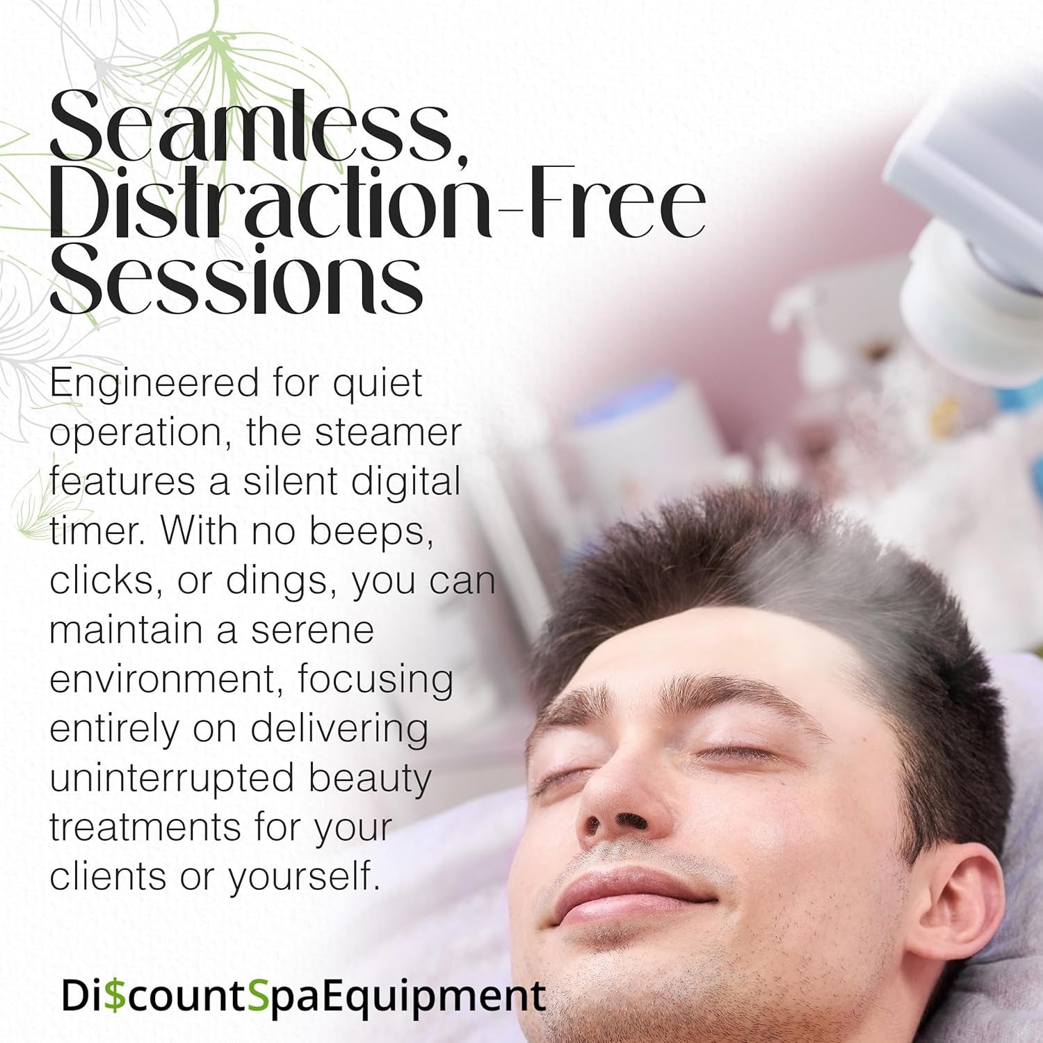 Basic Digital Ozone Facial Steamer, Facial Steamer for Esthetician, with Silent Timer, Digital Controls & Aromatherapy, Facial Steamer Professional Grade, with Stand, 20 Lbs